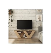 Mueble de TV Moderno con Estantes en Color Roble 110x30x40 cm - Soporte de TV Elegante para Salón